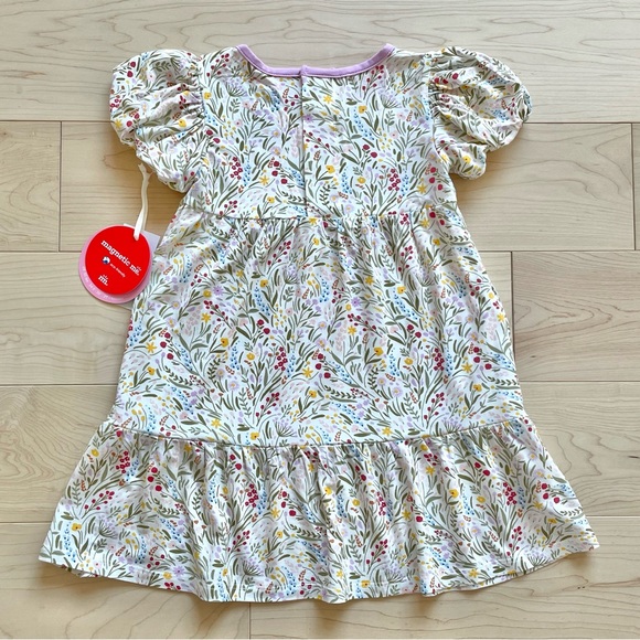 NWT Magnetic Me Easter Floral Modal Ruffle Dress in White 2T - Picture 9 of 12